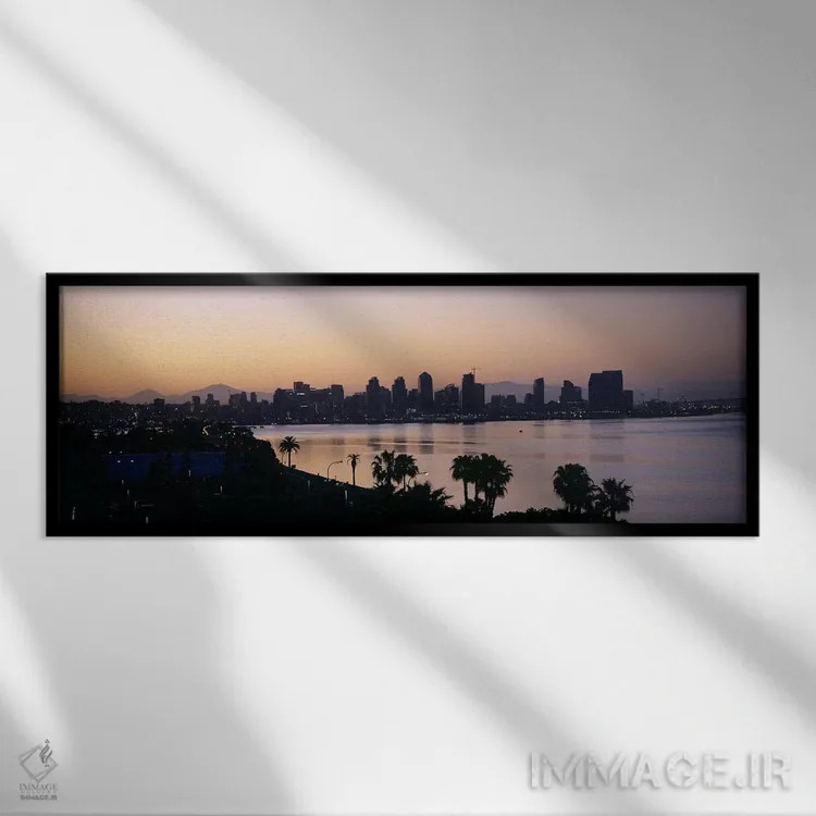 تابلو دکوراتیو San Diego, San Diego Bay, San Diego County, California… اثر پانورامیک ایمجز - نمای قابدار مشکی