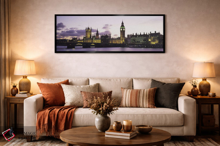 تابلو دکوراتیو Houses of Parliament, Thames River, City of Westminster… اثر پانورامیک ایمجز - D5B