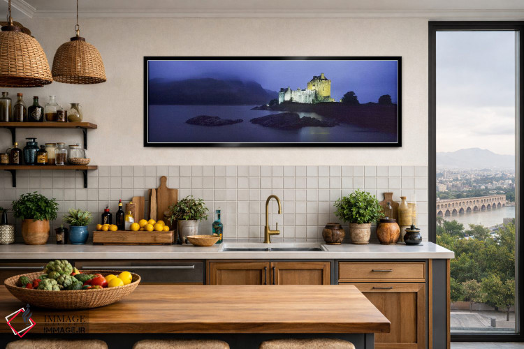 تابلو دکوراتیو Loch Duich, Dornie, Highlands Region, Scotland,قلعه روش… اثر پانورامیک ایمجز - D3B