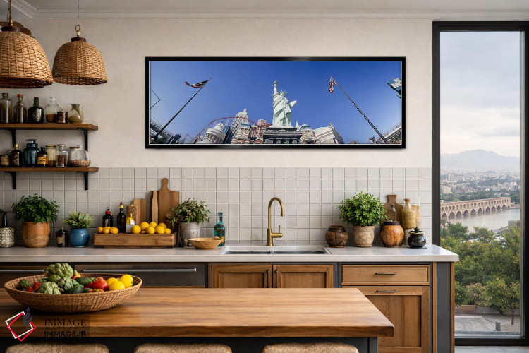 تابلو دکوراتیو Replica Statue Of Liberty, Las Vegas, Clark County, Nev… اثر پانورامیک ایمجز - D3B