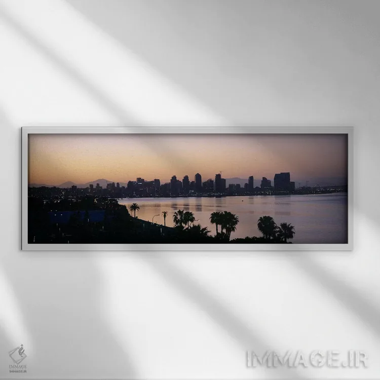 تابلو دکوراتیو San Diego, San Diego Bay, San Diego County, California… اثر پانورامیک ایمجز - نمای قابدار سفید