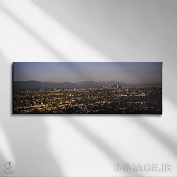 تابلو دکوراتیو Hollywood, San Gabriel Mountains, City Of Los Angeles… اثر پانورامیک ایمجز - نمای روبهرو روی دیوار