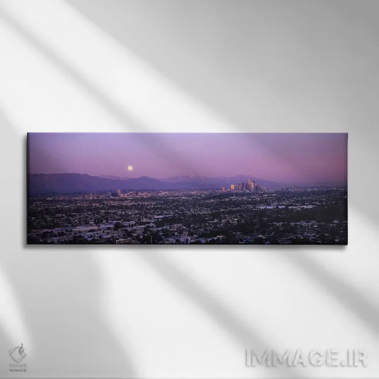 تابلو دکوراتیو Hollywood, San Gabriel Mountains, City Of Los Angeles… اثر پانورامیک ایمجز - نمای روبهرو روی دیوار