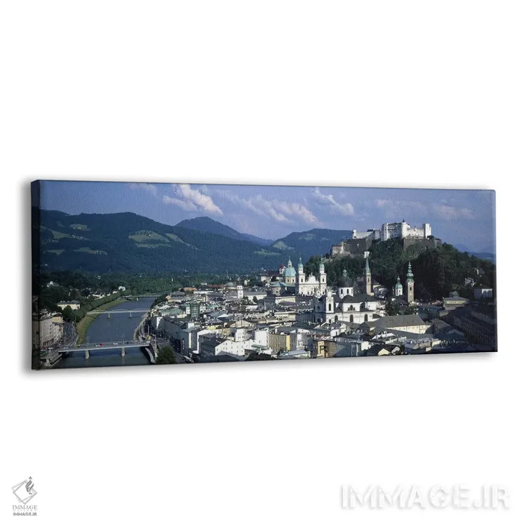 تابلو دکوراتیو Salzburg, Austria,نمای بالا از شهر قدیمی زالتسبورگ، اتر… اثر پانورامیک ایمجز - نمای پرسپکتیو محصول
