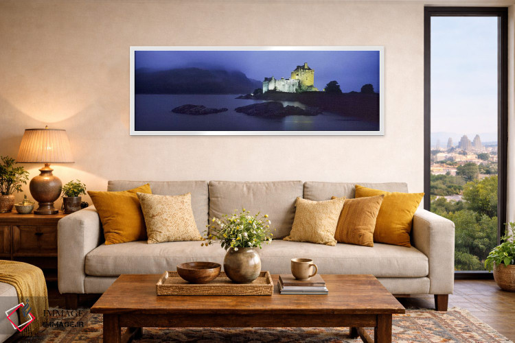 تابلو دکوراتیو Loch Duich, Dornie, Highlands Region, Scotland,قلعه روش… اثر پانورامیک ایمجز - D4W