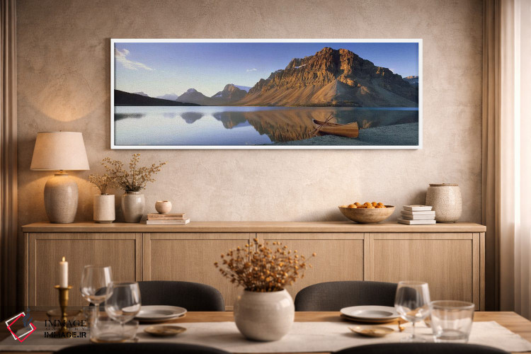 تابلو دکوراتیو Bow Lake, Banff National Park, Alberta, Canada,قایق تنه… اثر پانورامیک ایمجز - D1W
