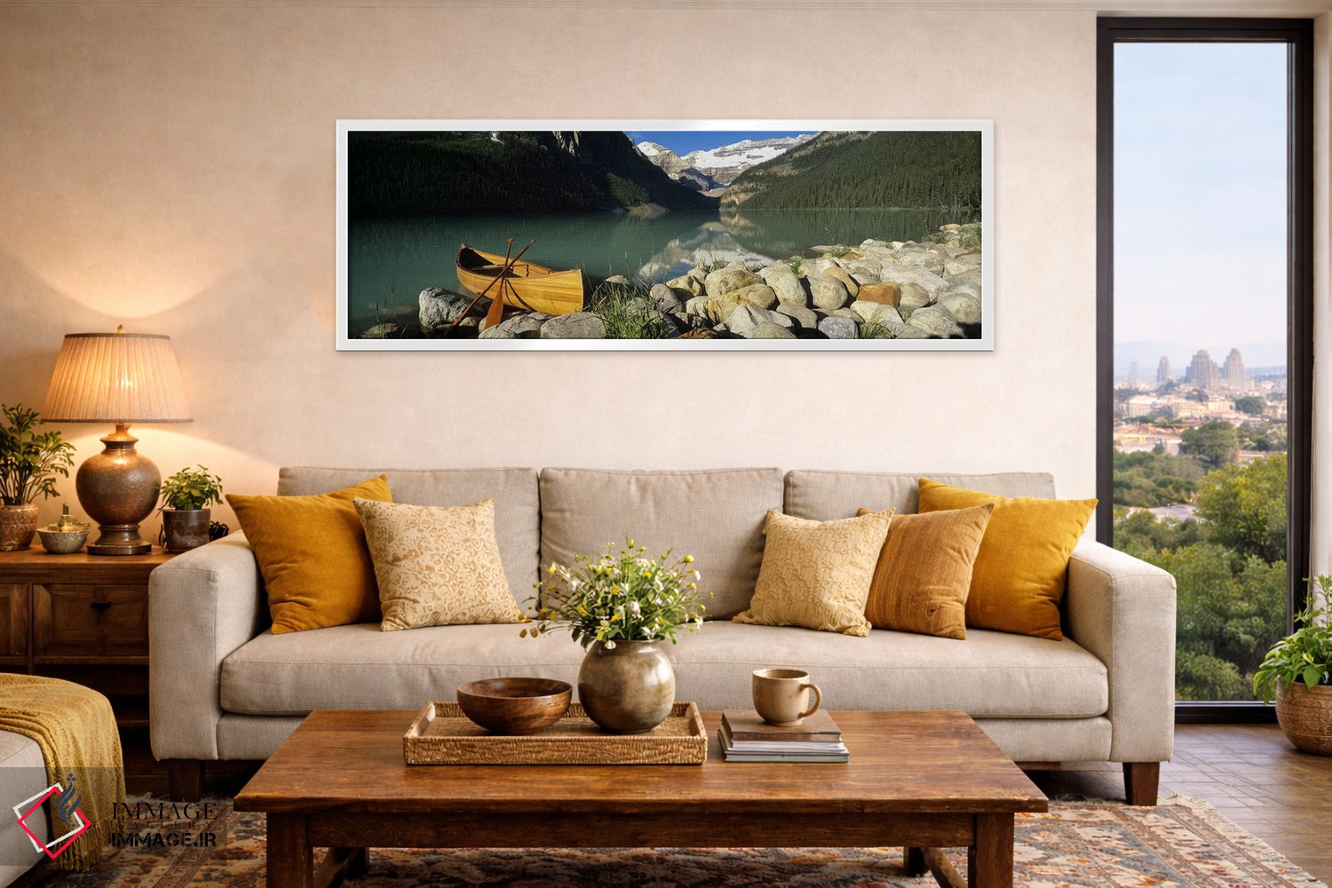 تابلو دکوراتیو Lake Louise, Banff National Park, Alberta, Canada,قایق… اثر پانورامیک ایمجز - D5W