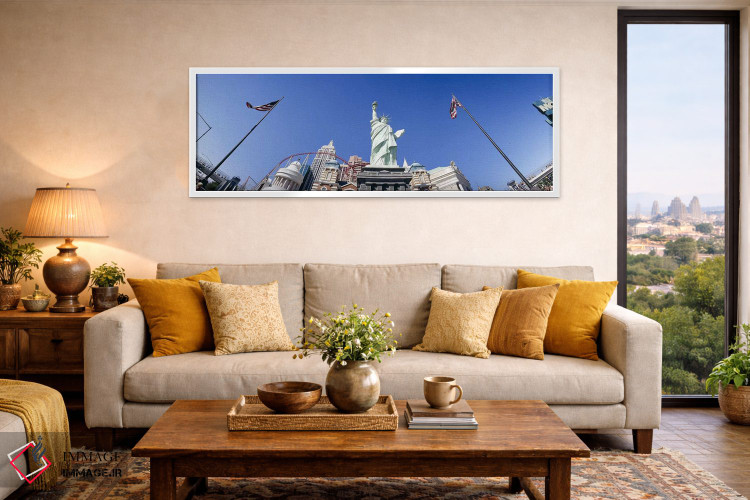 تابلو دکوراتیو Replica Statue Of Liberty, Las Vegas, Clark County, Nev… اثر پانورامیک ایمجز - D5W