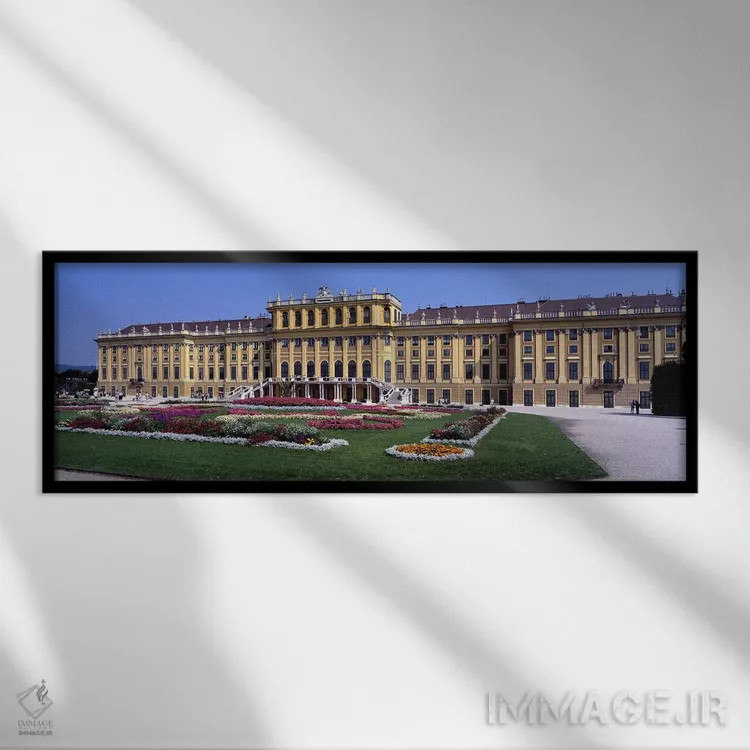 تابلو دکوراتیو Schonbrunn Palace Garden, Schonbrunn Palace, Vienna, Au… اثر پانورامیک ایمجز - نمای قابدار مشکی