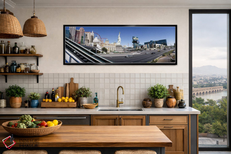 تابلو دکوراتیو New York New York Hotel, MGM Casino, The Strip, Las Veg… اثر پانورامیک ایمجز - D4B