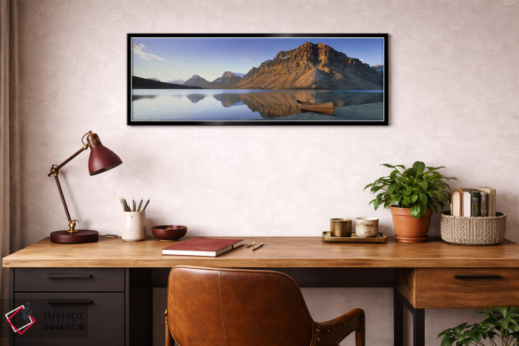 تابلو دکوراتیو Bow Lake, Banff National Park, Alberta, Canada,قایق تنه… اثر پانورامیک ایمجز - D3B