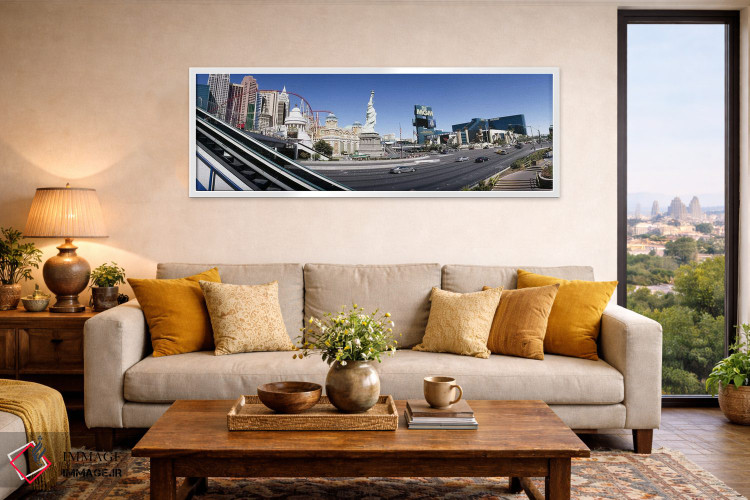 تابلو دکوراتیو New York New York Hotel, MGM Casino, The Strip, Las Veg… اثر پانورامیک ایمجز - D6W
