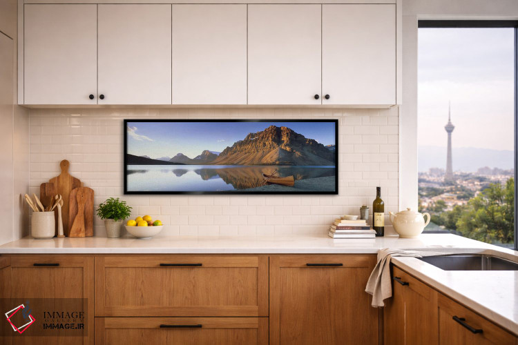 تابلو دکوراتیو Bow Lake, Banff National Park, Alberta, Canada,قایق تنه… اثر پانورامیک ایمجز - D6B