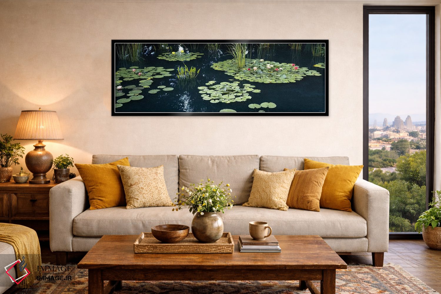 تابلو دکوراتیو Denver Botanic Gardens, Denver, Colorado, USA,نیلوفرهای… اثر پانورامیک ایمجز - D6B