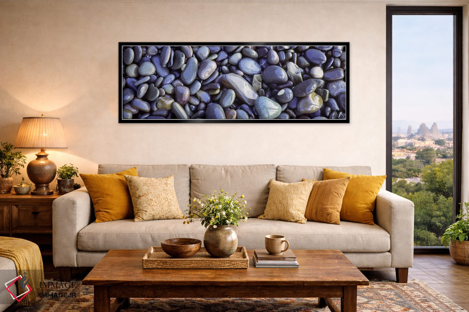 تابلو دکوراتیو Sandymouth Beach, Cornwall, England,نمای نزدیک از سنگری… اثر پانورامیک ایمجز - D6B