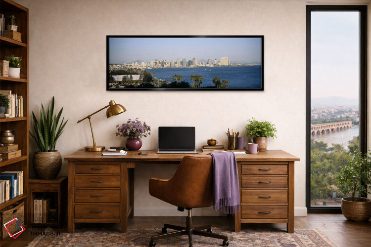 تابلو دکوراتیو San Diego, San Diego Bay, San Diego County, California… اثر پانورامیک ایمجز - D3B