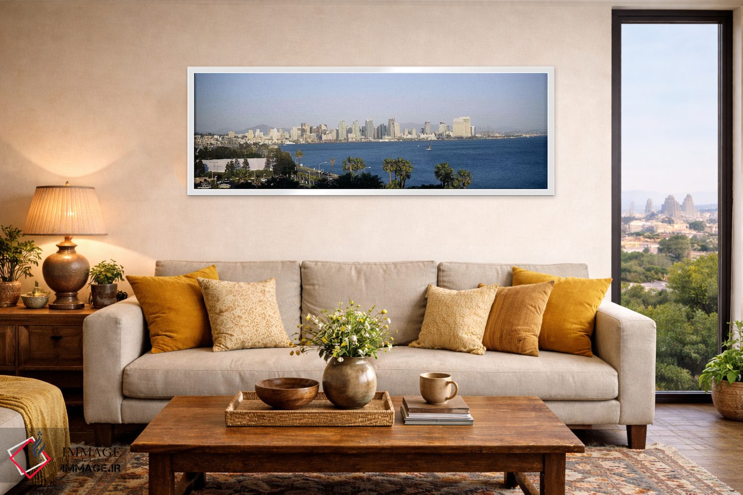 تابلو دکوراتیو San Diego, San Diego Bay, San Diego County, California… اثر پانورامیک ایمجز - D5W