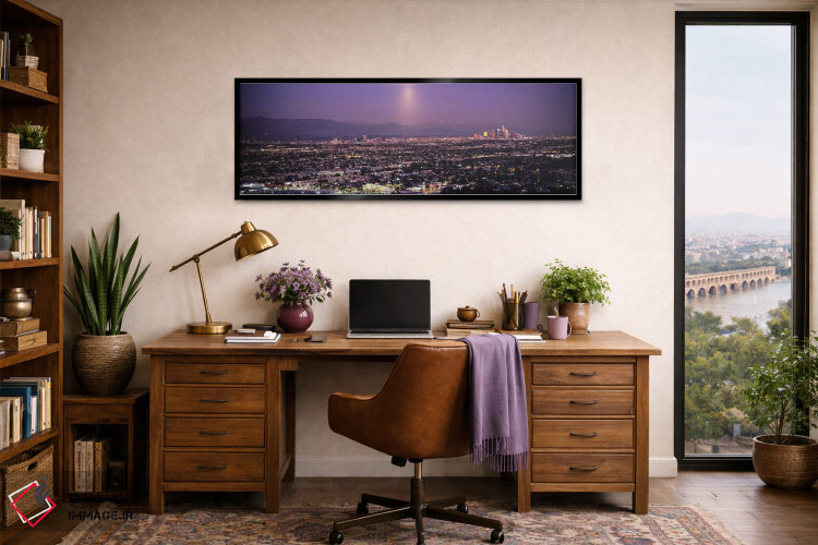 تابلو دکوراتیو Hollywood, San Gabriel Mountains, City Of Los Angeles… اثر پانورامیک ایمجز - D2B