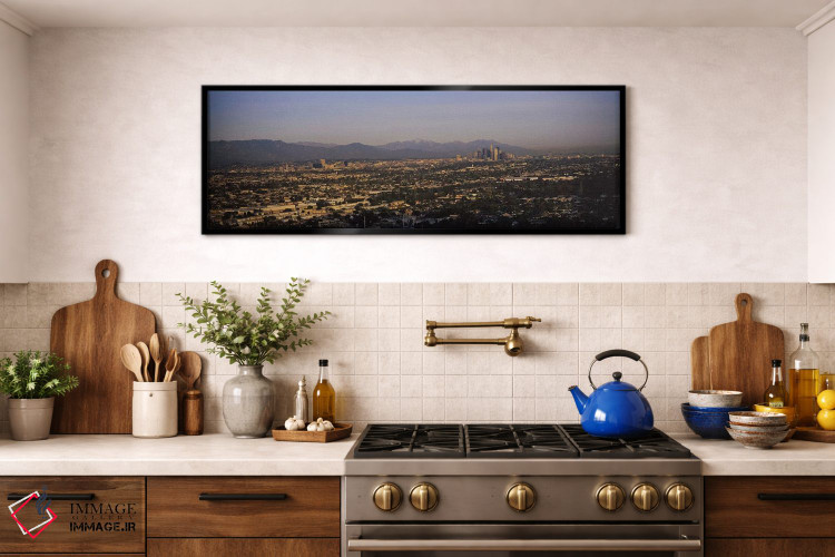 تابلو دکوراتیو Hollywood, San Gabriel Mountains, City Of Los Angeles… اثر پانورامیک ایمجز - D2B