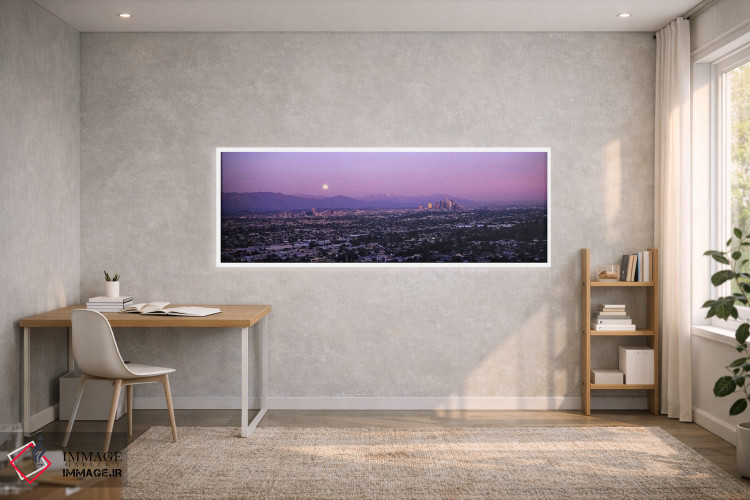 تابلو دکوراتیو Hollywood, San Gabriel Mountains, City Of Los Angeles… اثر پانورامیک ایمجز - D1W