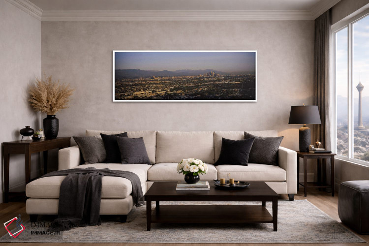 تابلو دکوراتیو Hollywood, San Gabriel Mountains, City Of Los Angeles… اثر پانورامیک ایمجز - D4W