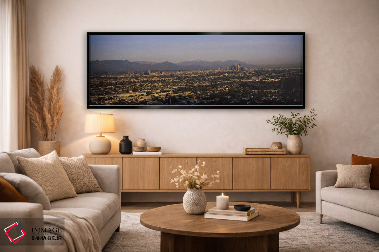 تابلو دکوراتیو Hollywood, San Gabriel Mountains, City Of Los Angeles… اثر پانورامیک ایمجز - D5B