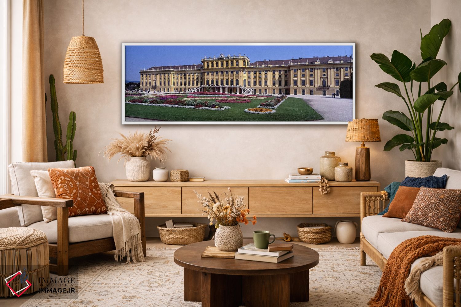 تابلو دکوراتیو Schonbrunn Palace Garden, Schonbrunn Palace, Vienna, Au… اثر پانورامیک ایمجز - D2W