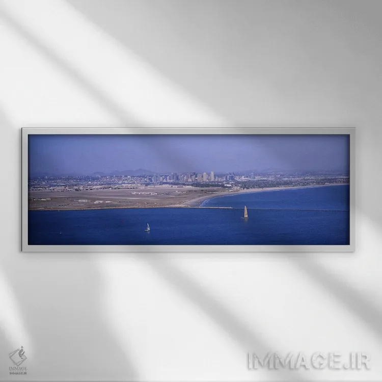 تابلو دکوراتیو Coronado, San Diego, San Diego Bay, San Diego County, C… اثر پانورامیک ایمجز - نمای قابدار سفید