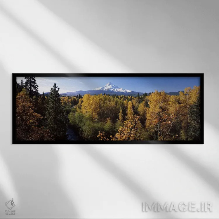 تابلو دکوراتیو Mt Hood, Hood River, Mt. Hood National Forest, Oregon… اثر پانورامیک ایمجز - نمای قابدار مشکی