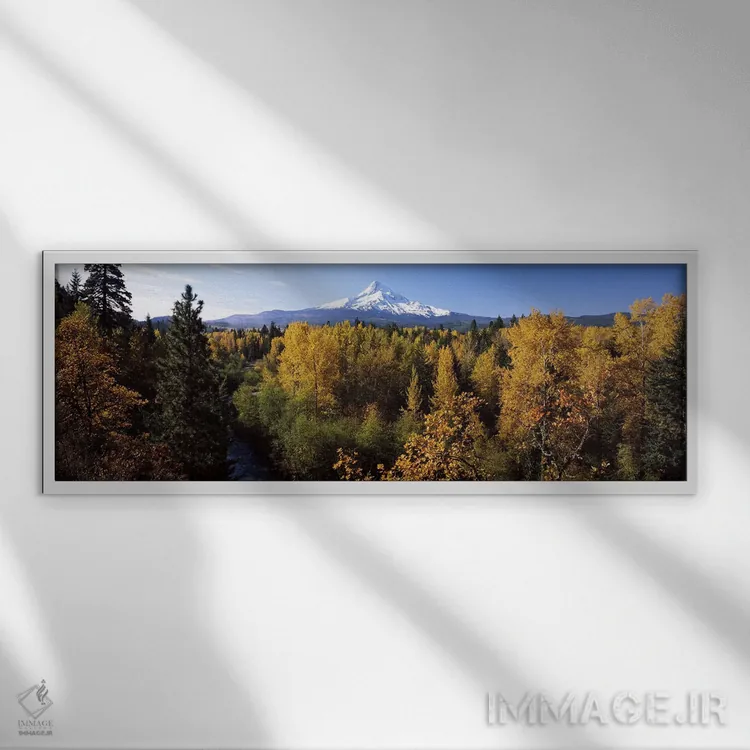 تابلو دکوراتیو Mt Hood, Hood River, Mt. Hood National Forest, Oregon… اثر پانورامیک ایمجز - نمای قابدار سفید