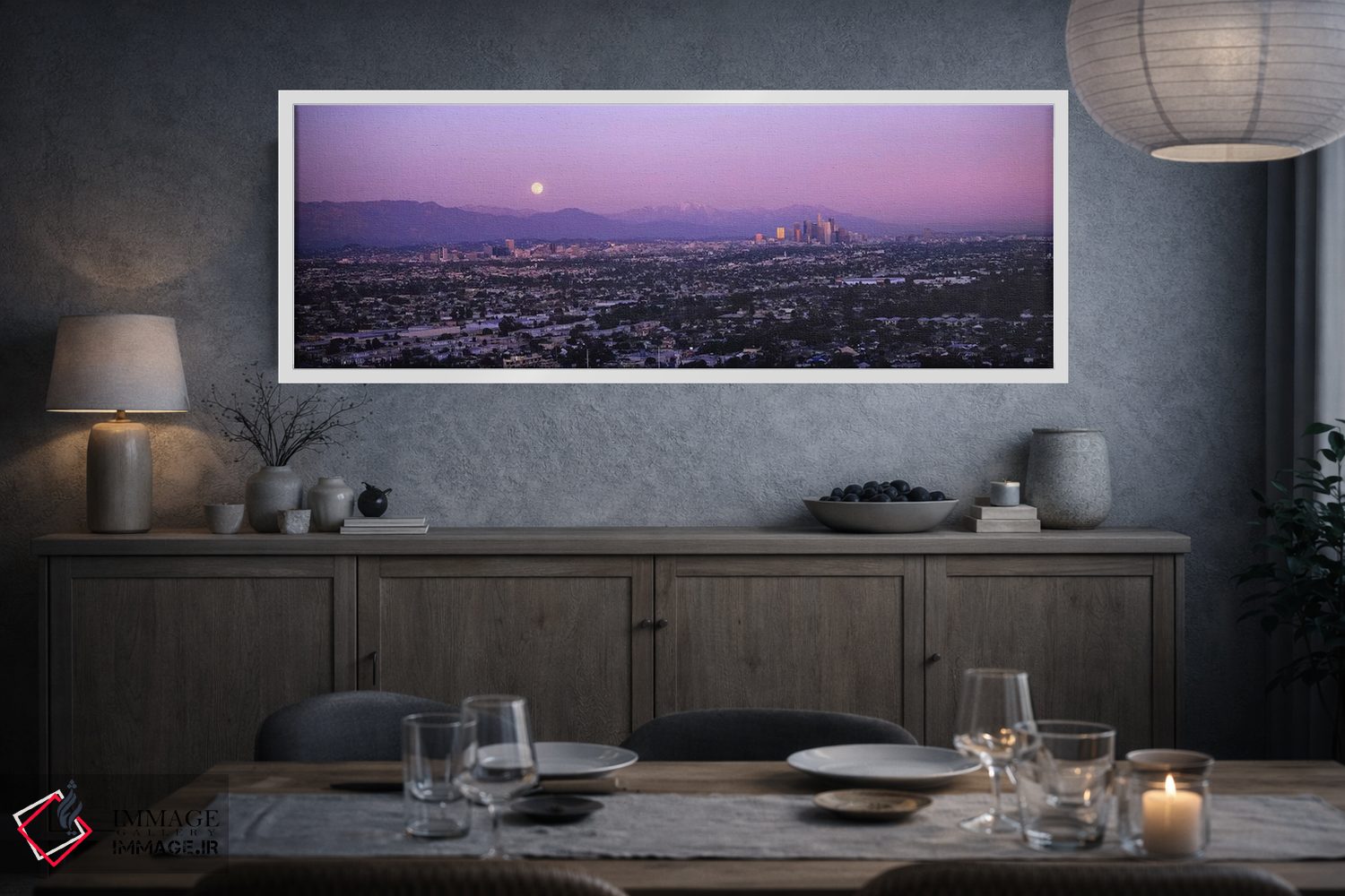 تابلو دکوراتیو Hollywood, San Gabriel Mountains, City Of Los Angeles… اثر پانورامیک ایمجز - D3W