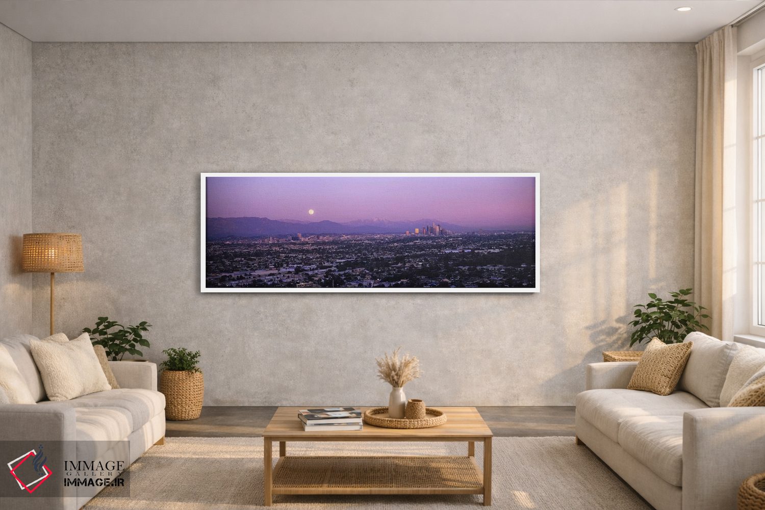 تابلو دکوراتیو Hollywood, San Gabriel Mountains, City Of Los Angeles… اثر پانورامیک ایمجز - D2W