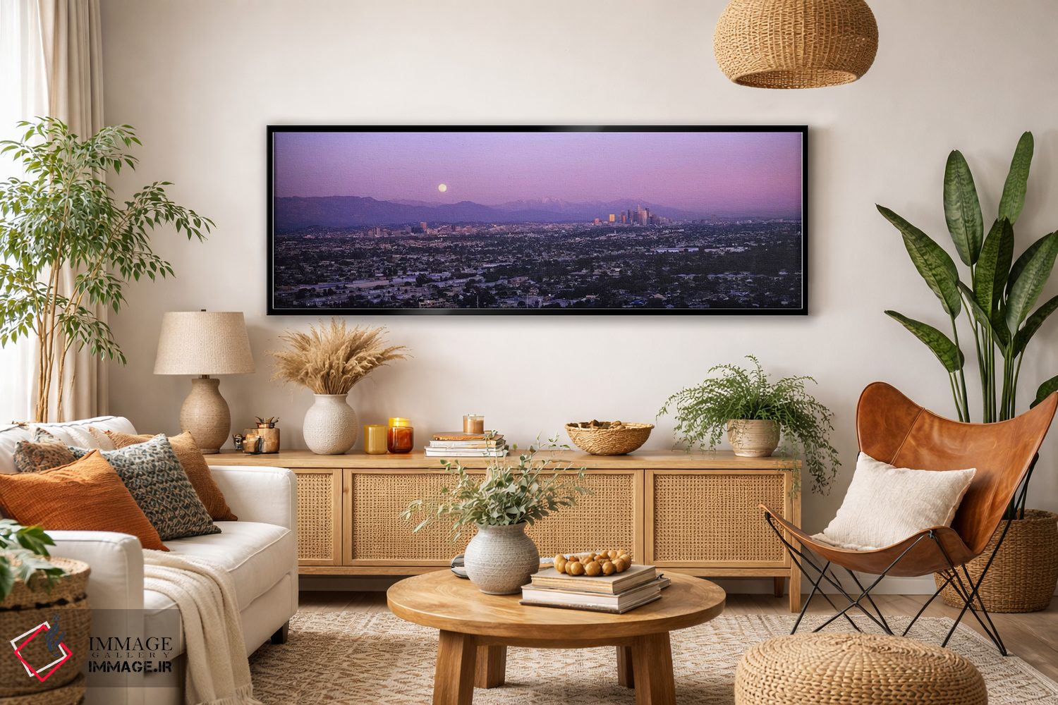 تابلو دکوراتیو Hollywood, San Gabriel Mountains, City Of Los Angeles… اثر پانورامیک ایمجز - D4B