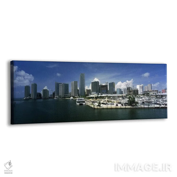 تابلو دکوراتیو Ocean Drive, South Beach, Miami Beach, Florida, USA,آسم… اثر پانورامیک ایمجز - نمای پرسپکتیو محصول