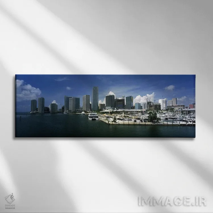 تابلو دکوراتیو Ocean Drive, South Beach, Miami Beach, Florida, USA,آسم… اثر پانورامیک ایمجز - نمای روبهرو روی دیوار