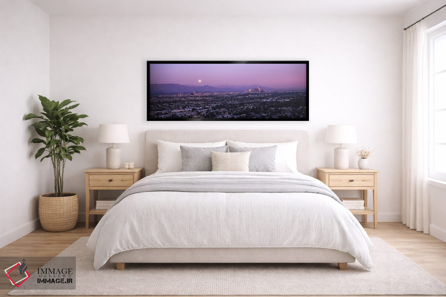 تابلو دکوراتیو Hollywood, San Gabriel Mountains, City Of Los Angeles… اثر پانورامیک ایمجز - D6B