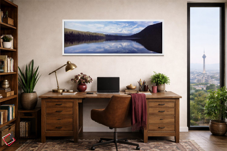 تابلو دکوراتیو Mt Hood viewed from Lost Lake, Mt. Hood National Forest… اثر پانورامیک ایمجز - D2W