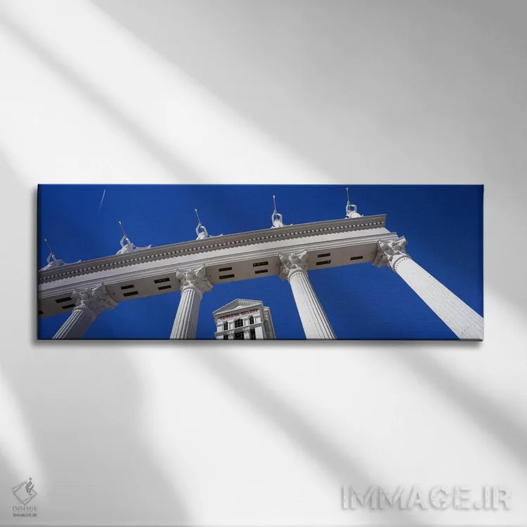 تابلو دکوراتیو The Las Vegas Strip, Las Vegas, Nevada, USA,نمای زاویه… اثر پانورامیک ایمجز - نمای روبهرو روی دیوار