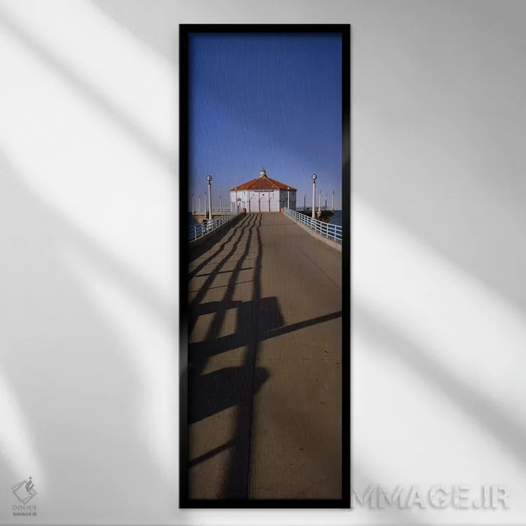 تابلو دکوراتیو Manhattan Beach Pier, Manhattan Beach, Los Angeles Coun… اثر پانورامیک ایمجز - نمای قابدار مشکی