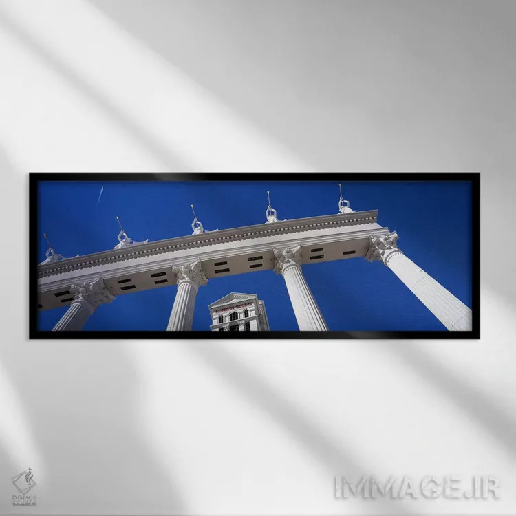 تابلو دکوراتیو The Las Vegas Strip, Las Vegas, Nevada, USA,نمای زاویه… اثر پانورامیک ایمجز - نمای قابدار مشکی