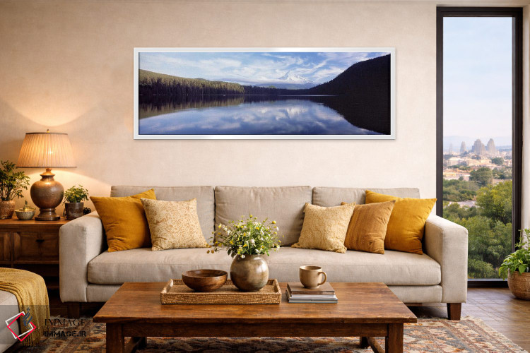 تابلو دکوراتیو Mt Hood viewed from Lost Lake, Mt. Hood National Forest… اثر پانورامیک ایمجز - D5W