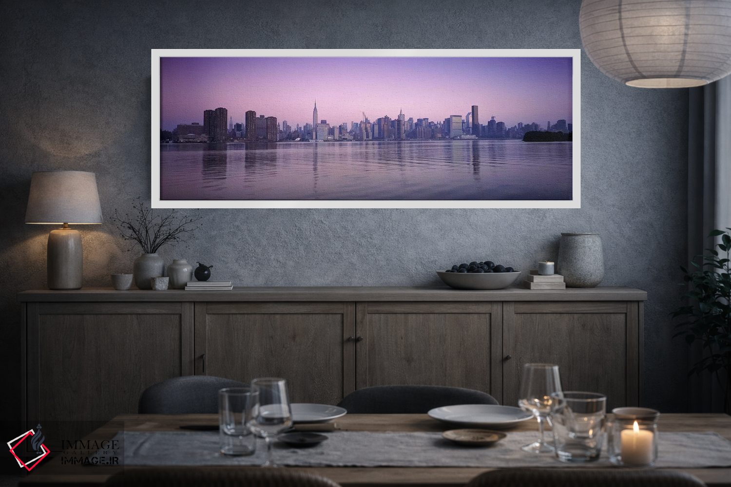 تابلو دکوراتیو viewed from QueensEmpire State Building, Midtown Manhat… اثر پانورامیک ایمجز - D3W