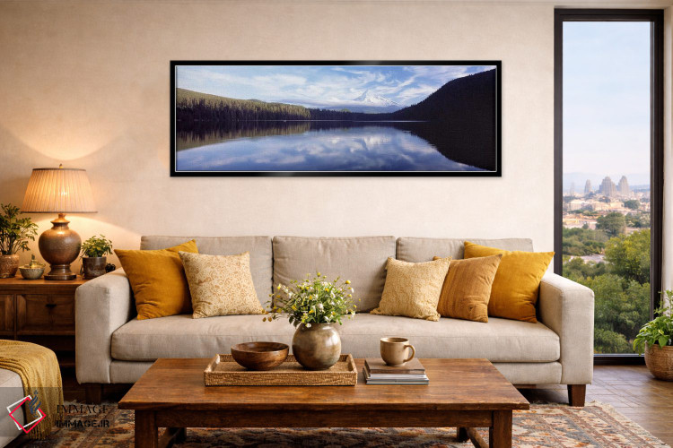 تابلو دکوراتیو Mt Hood viewed from Lost Lake, Mt. Hood National Forest… اثر پانورامیک ایمجز - D6B