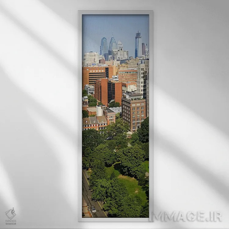 تابلو دکوراتیو Washington Square, Philadelphia, Philadelphia County, P… اثر پانورامیک ایمجز - نمای قابدار سفید