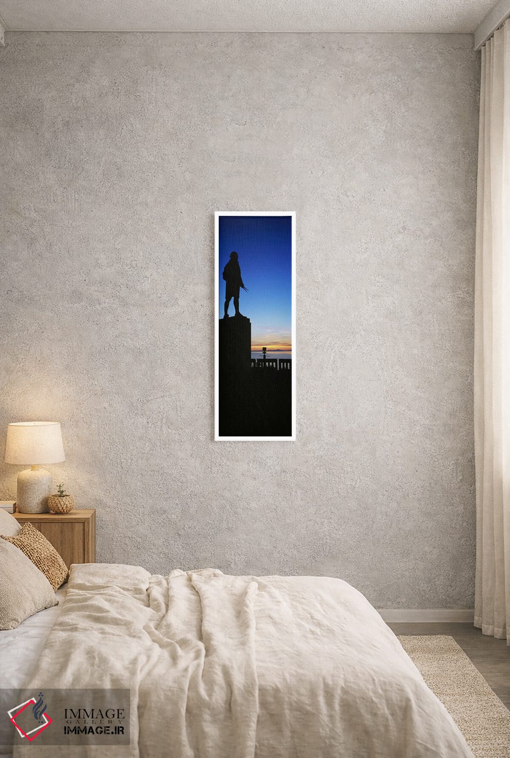 تابلو دکوراتیو Anchorage, Alaska, USA,سیلوئت یادبود کاپیتان کوک، انکور… اثر پانورامیک ایمجز - D1W