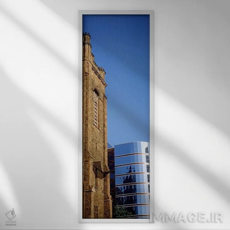 تابلو دکوراتیو Presbyterian Church, Midtown plaza, Atlanta, Fulton Cou… اثر پانورامیک ایمجز - نمای قابدار سفید