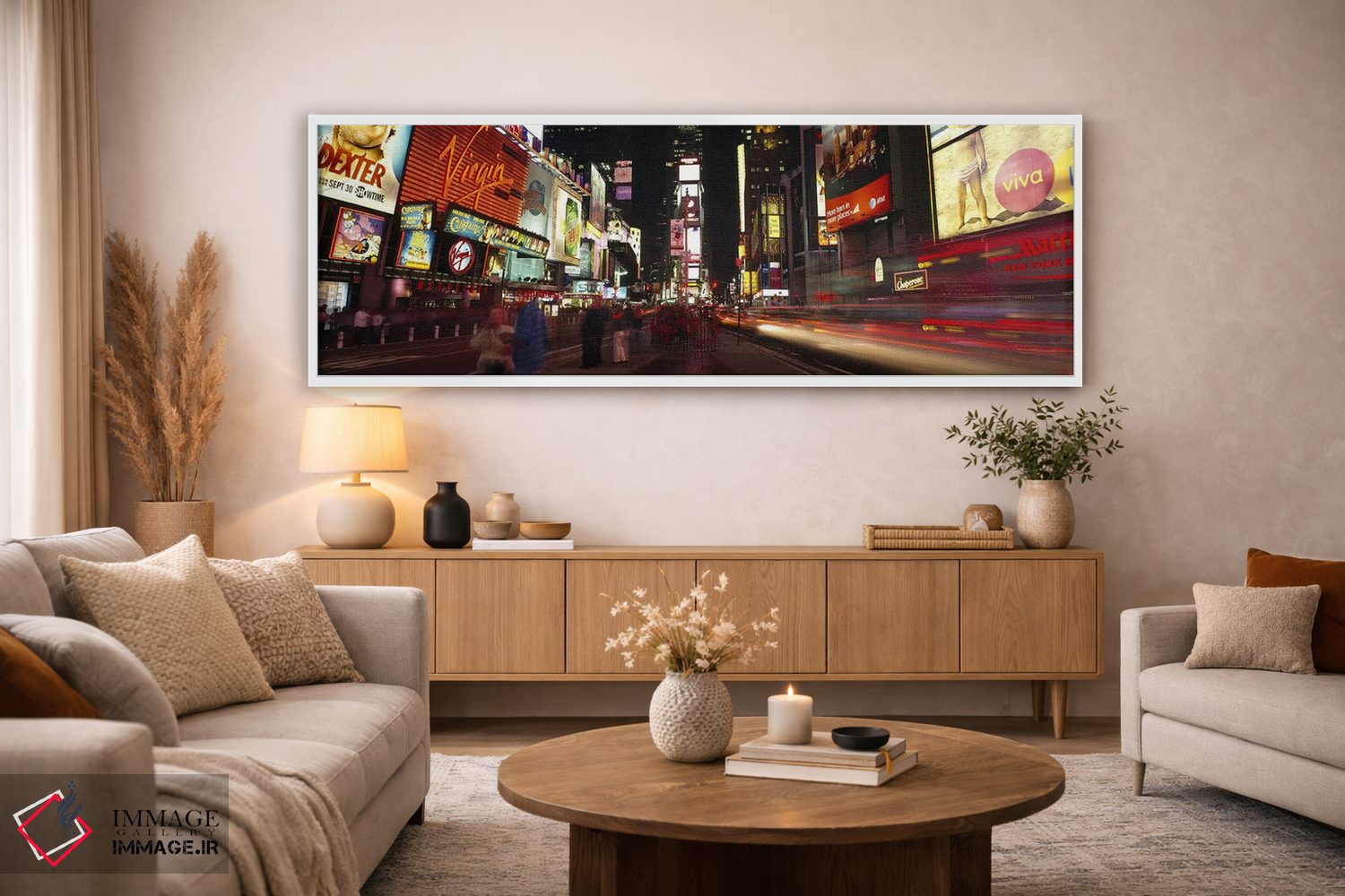 تابلو دکوراتیو Times Square, New York City, New York, USA,نمای حرکتی ت… اثر پانورامیک ایمجز - D3W