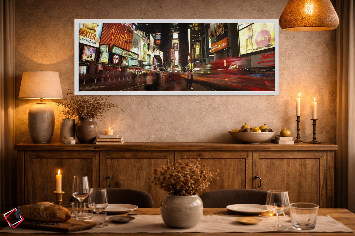 تابلو دکوراتیو Times Square, Midtown Manhattan, Manhattan, New York Ci… اثر پانورامیک ایمجز - D1W