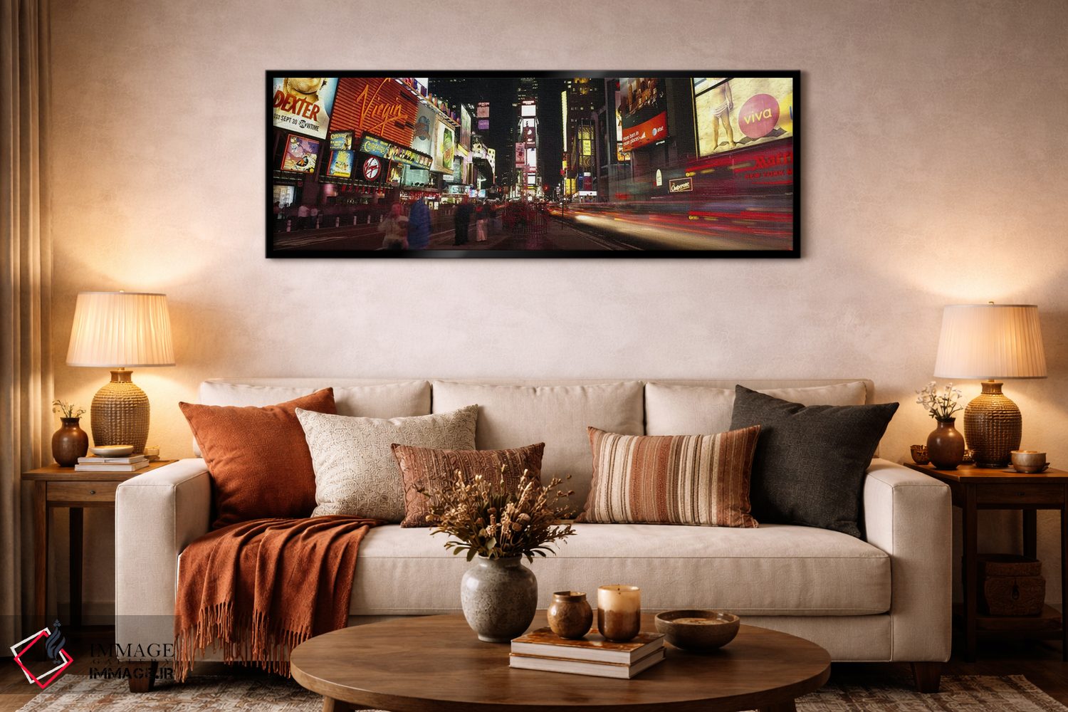 تابلو دکوراتیو Times Square, New York City, New York, USA,نمای حرکتی ت… اثر پانورامیک ایمجز - D6B