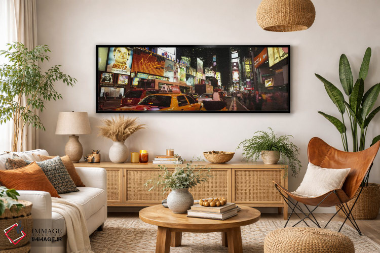 تابلو دکوراتیو Times Square, Midtown Manhattan, Manhattan, New York Ci… اثر پانورامیک ایمجز - D3B
